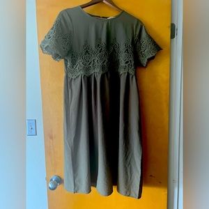 Beautiful olive lace dress